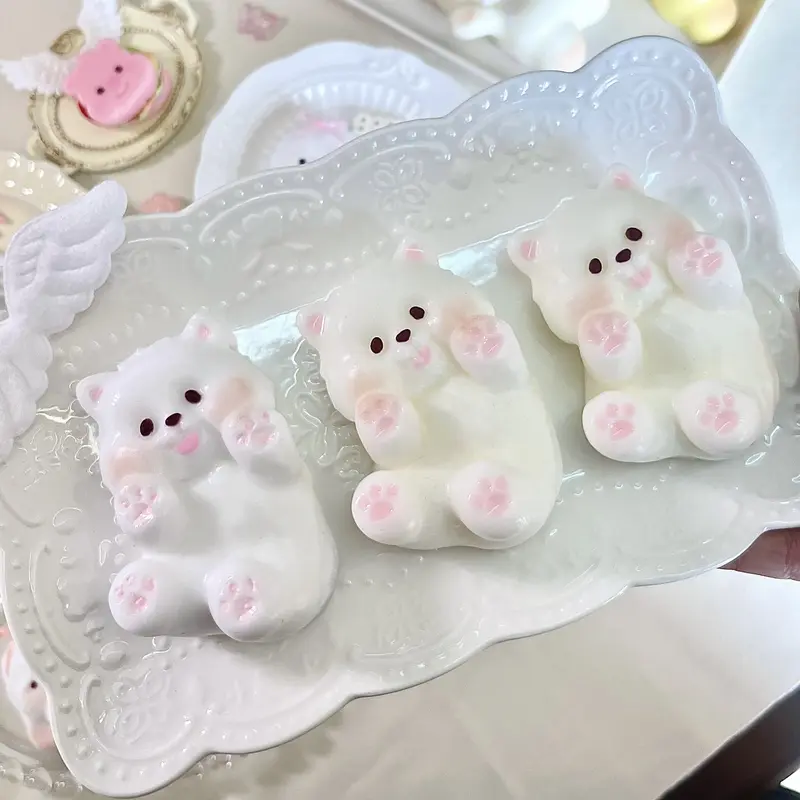 Pink Puppy Squishies Tongue-out Puppy StressRelief Toys Sticky Taba Taba Squishy Squeeze Toys for Kids and Adults  Teddy Bear Plush