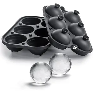 Molds - Large  Ice & Sphere Mold Combo with Built-In Easy-Fill Funnel 2-Inch Round & Square  Ice Molds for  &