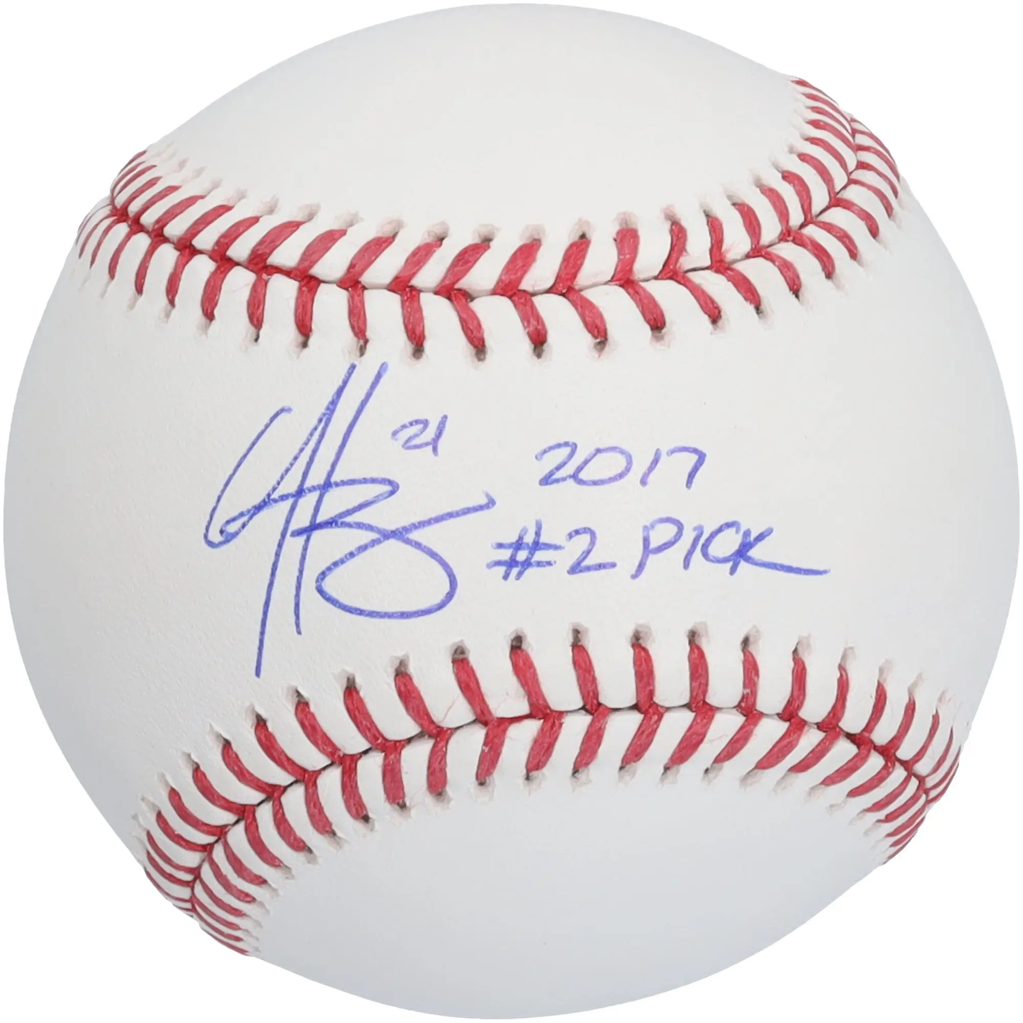 Hunter Greene Cincinnati Reds Autographed Baseball with "2017 #2 Pick" Inscription - Fanatics Authentic Certified