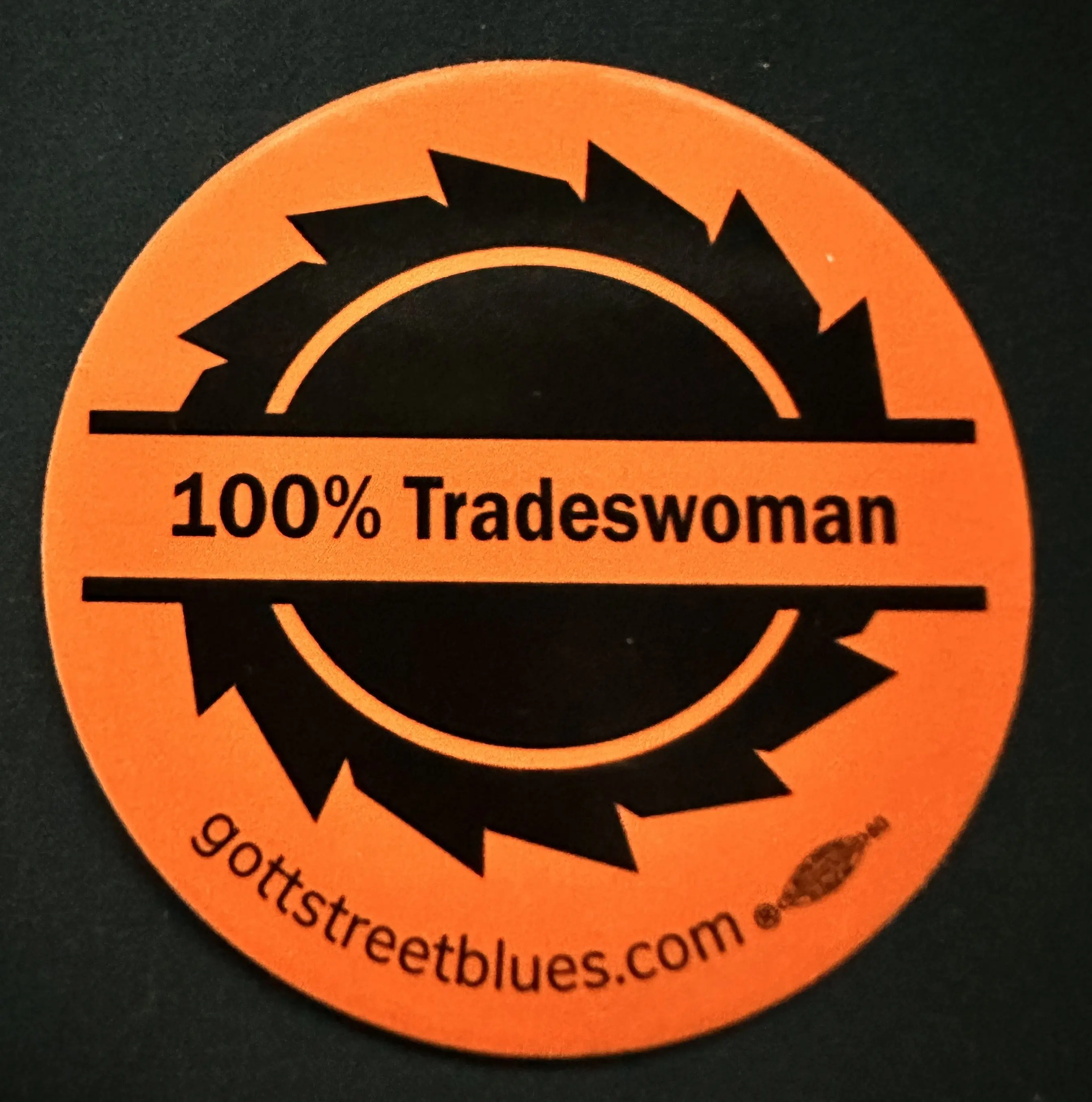 100% Tradeswoman Sticker