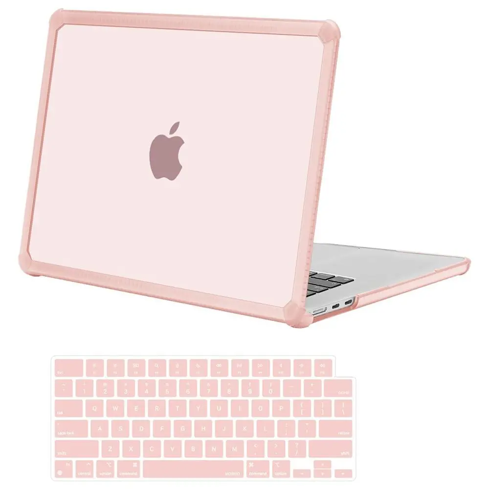MOSISO Protective Hard Shell Case for MacBook Air 15-in, Compatible with M5 (2026), M4, M3, M2 (2025-2023) | A3448, A3241, A3114, A2941, Anti-Cracking, Heavy-Duty Shock-Absorbing with TPU Bumper & Keyboard Cover