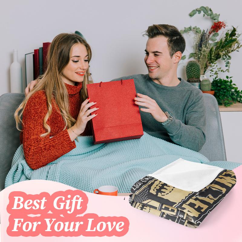 1pc Local Warehouse New Orleans Football Blanket 280GSM High-grade Plush Fabric, Machine Washable, Lightweight Comfortable Blanket, Suitable for Sofa, Nap, Bed, Travel or Unicorn Party Supplies, Perfect Custom Gift, Birthday, Halloween, Easter, and Christ