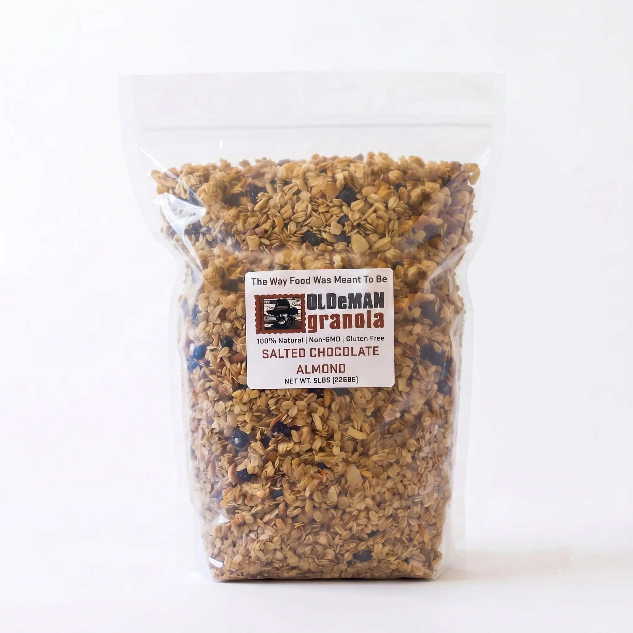 5 lb - Salted Chocolate Almond Granola Naturally GLUTEN-FREE, NON GMO, All Natural