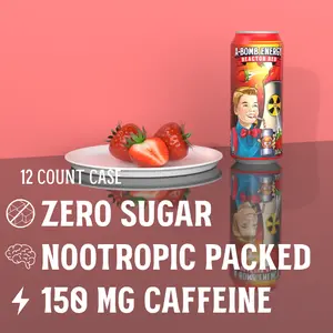 Energy Drink- Reactor Red Strawberry 12ct