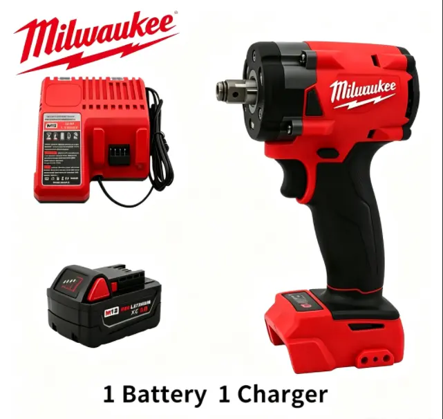 Milwaukee M18 18V 3/8-Inch Impact Wrench, Cordless Power Tool for Automotive & Heavy-Duty Fastening Tasks 4-mode drive control battery high torque