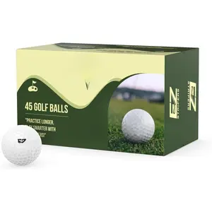 Bulk Golf Balls Pack of 45 High-Durability Value Golf Balls for Maximum Distance & Control, Ideal for All Skill Levels