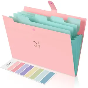 SKYDUE Letter A4 Paper Expanding File Folder Pockets Accordion Document Organizer