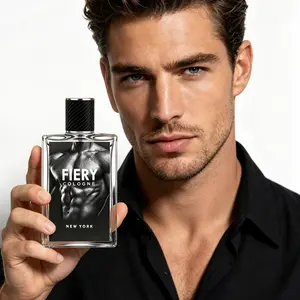1 Pack Men's Perfume | 100ML / 3.38 FL OZ | Spicy Citrus Woody Scent | Lemon & Cardamom & Orange Opening, Fiery Cologne Heart, New York Style Finish | Fresh & Spicy, Long-Lasting, Birthday Gift for Him