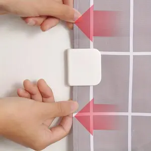 Creative Adhesive Shower Curtain Clips (2/4 Pcs) - Multi-Functional & Splash-Proof
