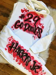 Custom Airbrush Two Piece Sweat Set 90s Style
