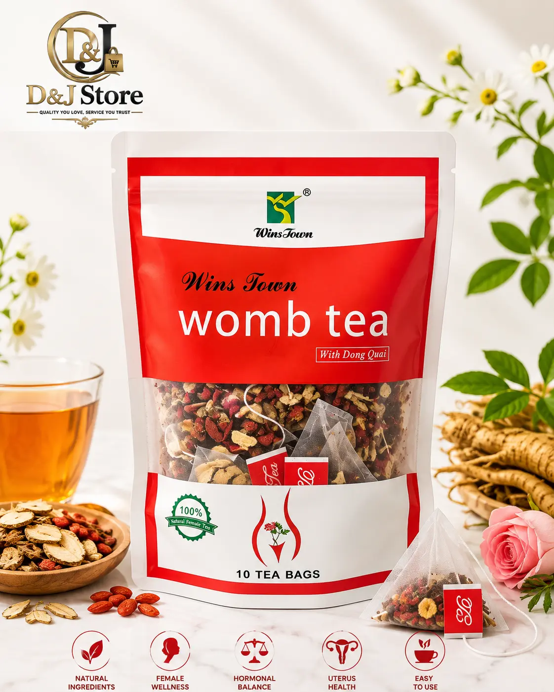 Wonb Tea Herbal Blend-Femine Wellness tea Natural