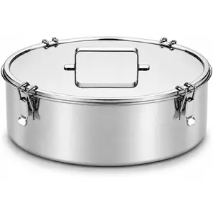 Extra Large Stainless Steel Flanera with Lid, 11.25 Inch 125 fl oz Flan Mold for Family-Size Flan, Quesillo, Custard, Pudding, Cheesecake & Oven Water Bath Baking