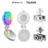 TELESIN Magnetic Selfie Light with Magnetic Ring Included, 3-in-1 MagSafe LED Ring Light for iPhone & Android, 360° Rotatable Makeup Mirror Light with Phone Stand, Rechargeable Vlog Light for Live Streaming