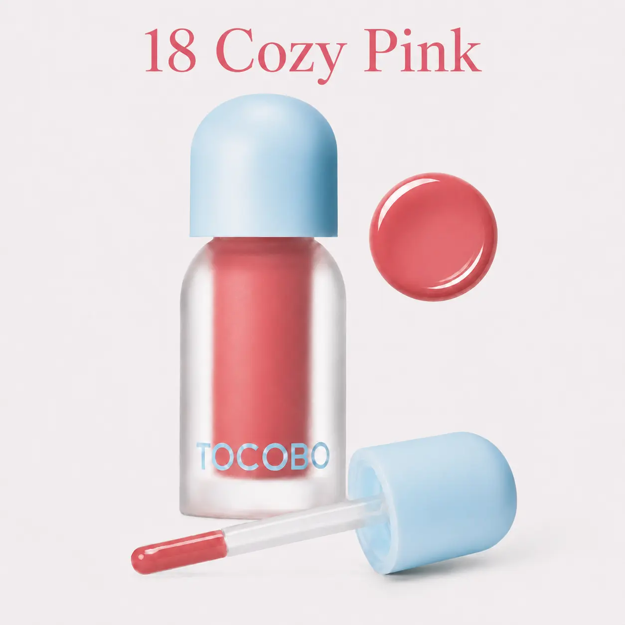 TOCOBO Juicy Berry Plumping Lip Oil 18 Cozy Pink – Vegan Hydrating Gloss with Plant Oils-KOREAN COSMETICS-LIP CARE