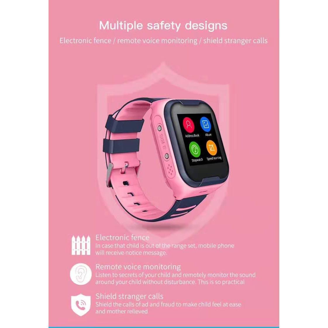 Torntisc Kids Smart Watch SOS Anti-lost Baby 4G SIM Card GPS WIFI Call Location LBS Tracking Smartwatch