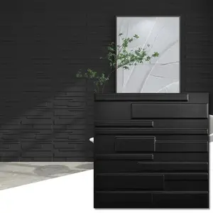 FLOLEOPA 3D Wall Panel, Geometric Pattern, PVC Waterproof and Fireproof, Suitable for Living Room, Lobby, Bedroom, Hotel, Office, Game Room, TV Backdrop Decoration, 11.8 inches x 11.8 inches, (Includes a roll of tape for installation).