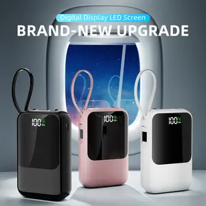 Pocket-Sized 10000mAh Portable Charger | Lightweight yet Powerful, Multi-Port Fast Charging, Ultra Convenient for Travel & Outdoor Adventures! Say Goodbye to Dead Phones — Your Must-Have On-the-Go Companion! Smartphone Chargeable Compact