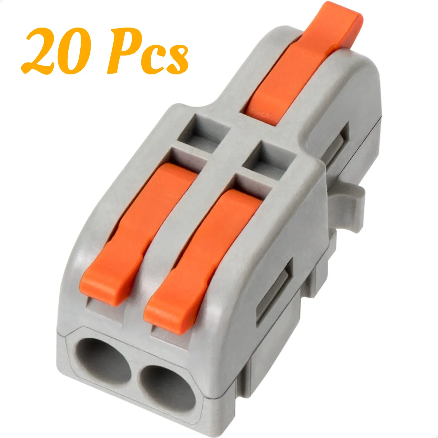 20 Pcs Mini Electrical Multi-Way Connectors, DIY Splicing into 4/6/8/9/10-Way Butt Terminal Blocks, Suitable for Circuit Interconnection, Motors, Household Appliances