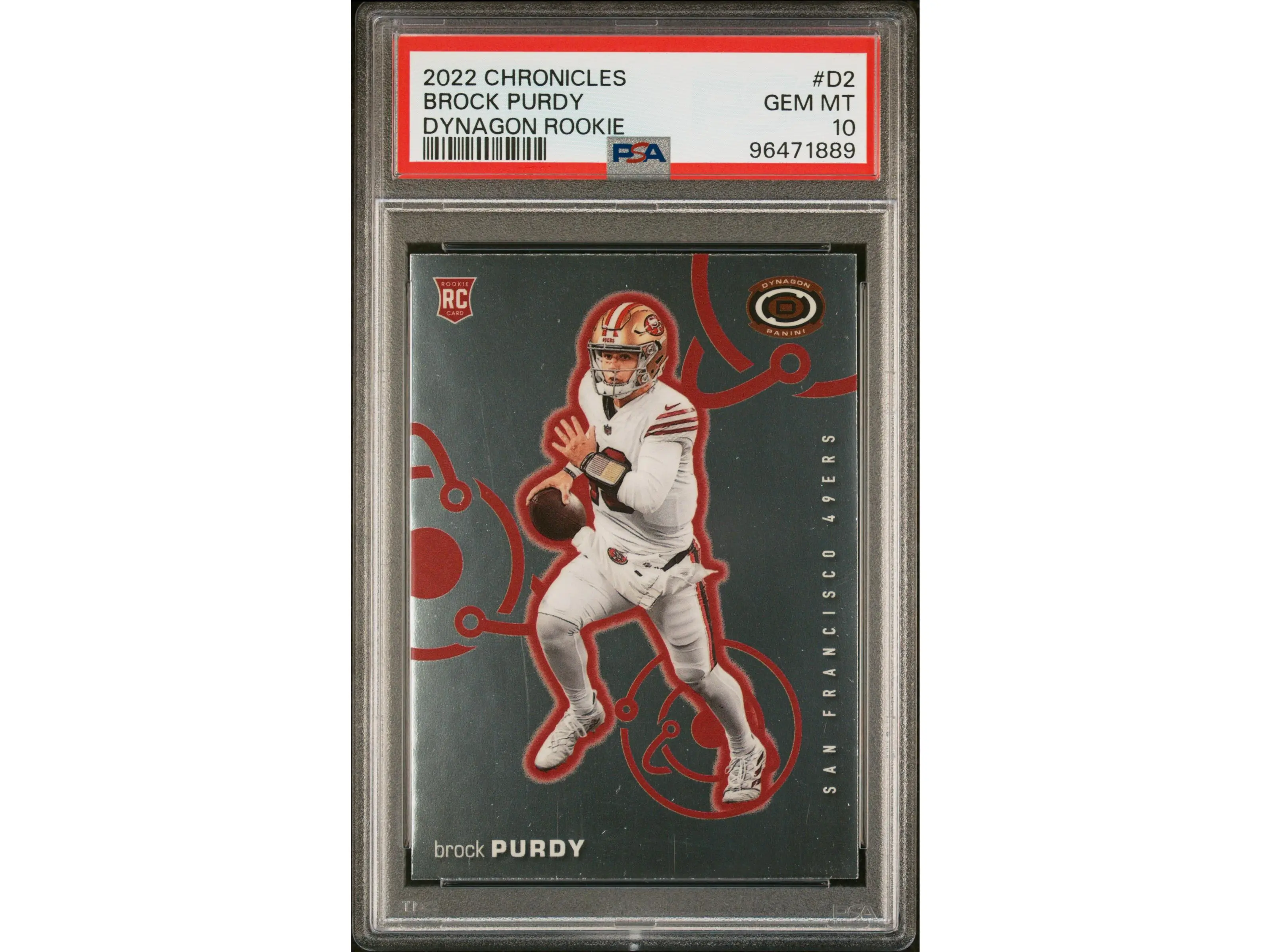 2022 Panini Chronicles Dynagon Rookie Brock Purdy #2 PSA 10