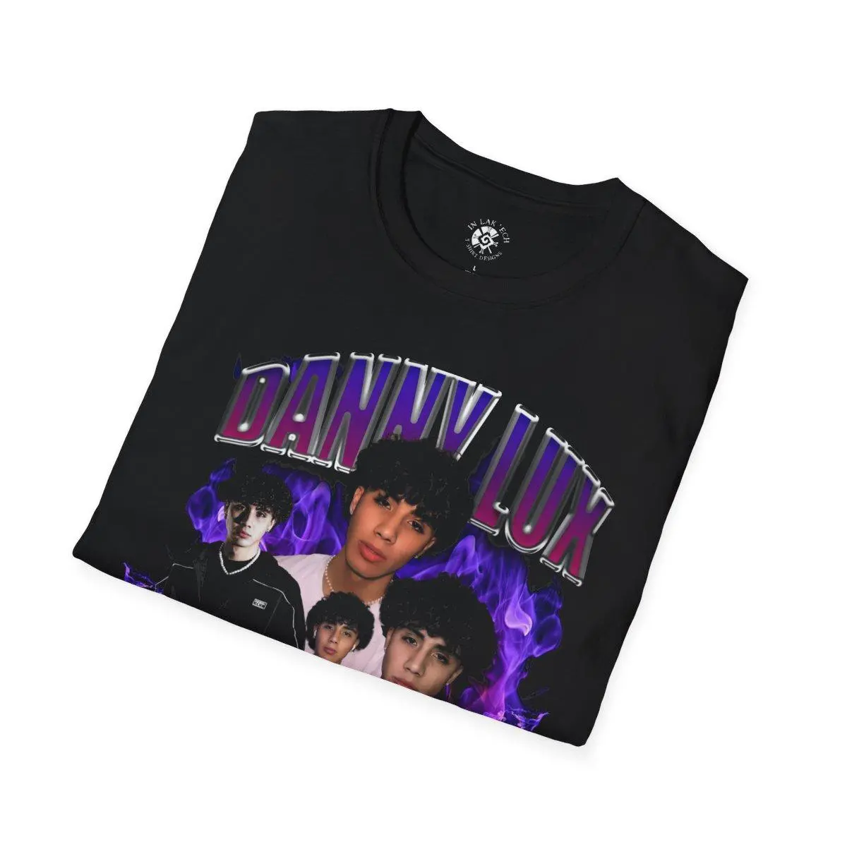 Danny Lux/Playera de Danny Lux/Estilo Único de Danny Lax/Logo de Danny Lux Fashion Menswear Top Garment Graphic Stretch