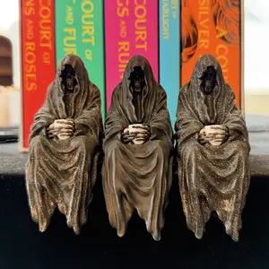 Suriel Tea Shelf Sitter Bookish Decor Grim Reaper Figure Inspired by A Court of Thorns and Roses 3D Printed PLA 4 Inches Tall for Shelf Desk or Bookcase Display