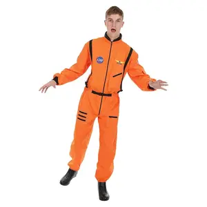 Men's Orange Astronaut Costume