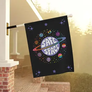 LGBTQ Ally Flag Safe Space Garden and House Banner Inclusive Yard Sign for Home & Office
