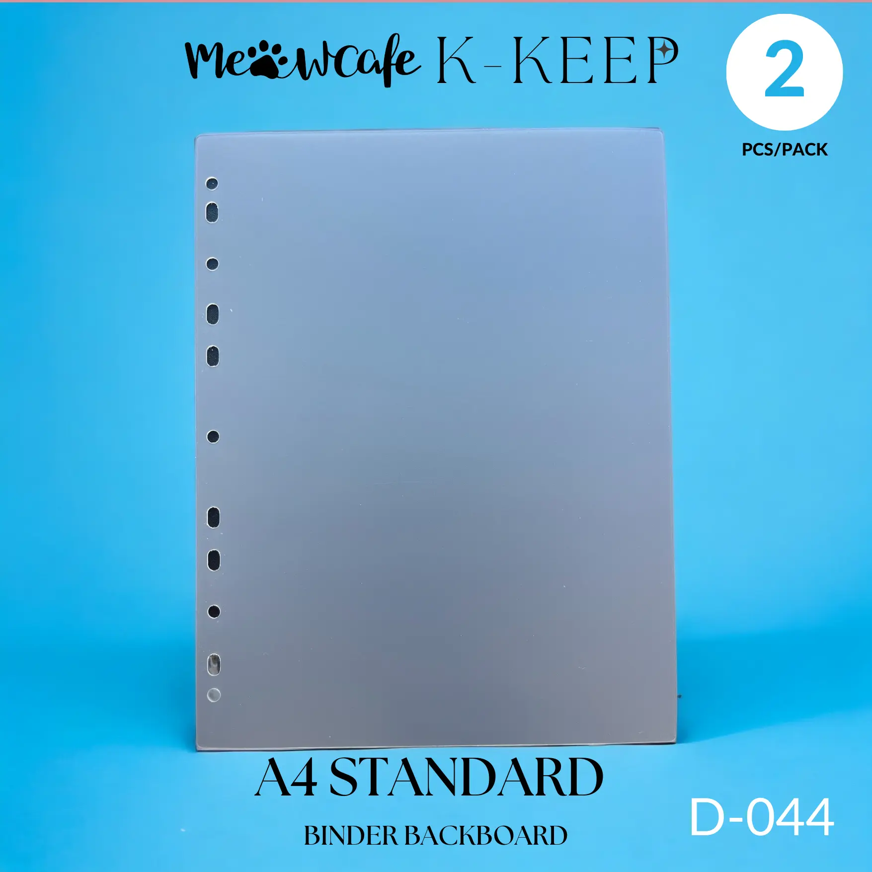 K-KEEP [Binder Backboards] - For [A4 Standard] Binder - 11 Holes Generic Design - Protect Your Collectible From Bending (2 Pcs Per Pack) - D-044