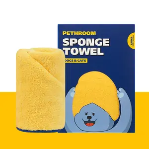 PETHROOM Sponge Towel for Cats and Dogs | (Large) 23.6" x 47.2"