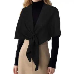 Shawl Wrap Women Pashmina Triangle Cape Knit Sweater Scarf  Fall Winter Fashion Accessory
