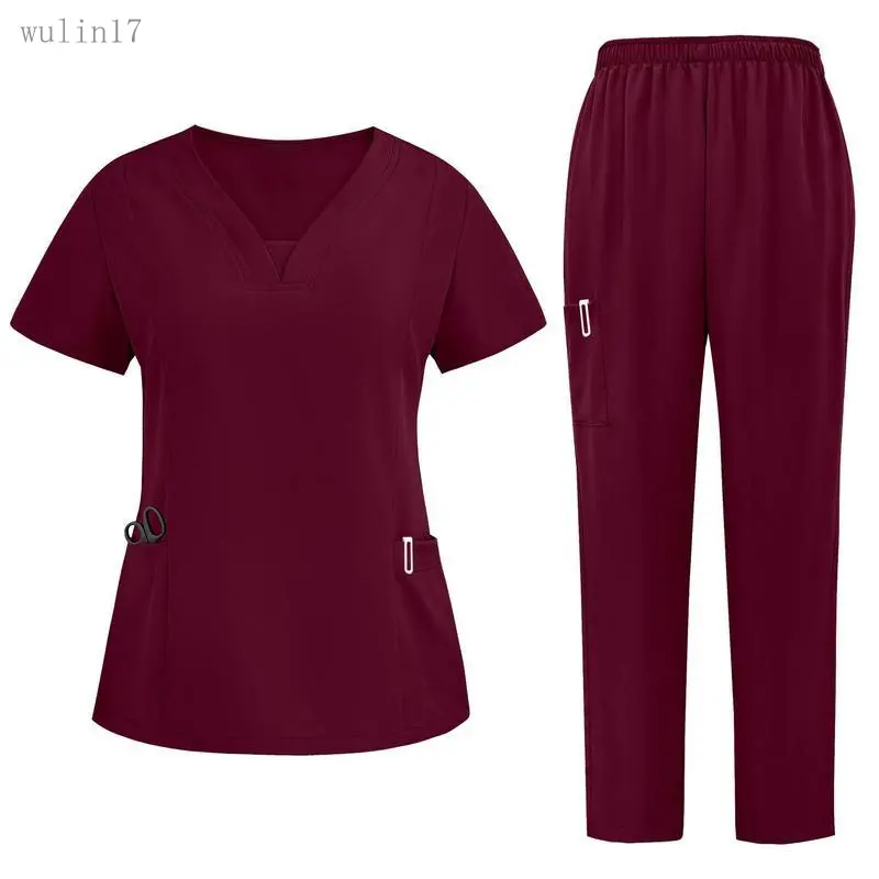 Women's 2026 New Basic Surgical Gown Set - Comfortable Minimalist Workwear Uniforms, Women's Clothes, Clothes for Doctors, Suitable for Hospital & SPA Use