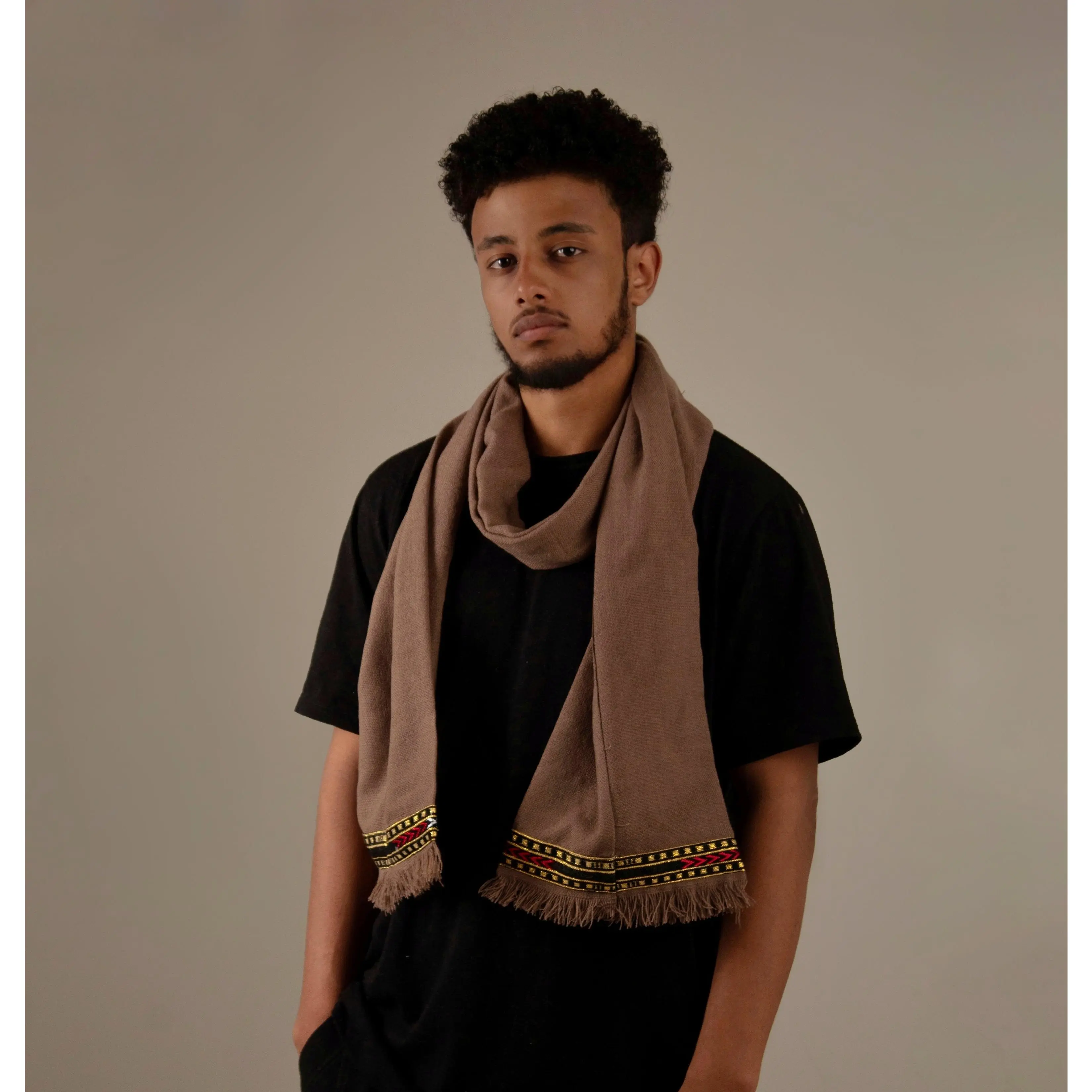 Handwoven Gojam Fota (Linen) Scarf