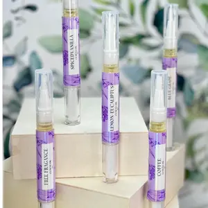 Scented Cuticle Oil Pen Nourishing Nail Care with Spiced Vanilla Lemon Eucalyptus and Coffee Scents for Healthy Nails