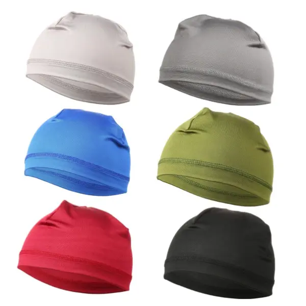 6-Piece Fashion Skull Cap Set, Men's Multifunctional Skull Caps 2026 Summer Sportive Beanie - Head Covering Helmet Liners for Climbing, Dancing, Eliminate Fatigue ﻿