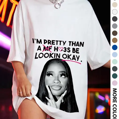 Women's Slogan & Graphic Print Round Neck Tee, Casual Trendy Tee, Fashion Casual Baggy Loose Oversized Streetwear Crew Neck T-Shirt for Daily Holiday Vacation Outdoor Wear, Casual Everyday Tops, Ladies Clothes for Summer, Womenswear