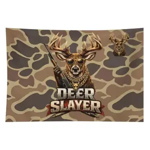 Camouflage Shot Caller deer Hunting Tapestry Poster For Decorate Clubs Concerts Bars University Dormitories Living Rooms Bedrooms Print Peachvalentine's wall decor flags Tapestry Wall Mural