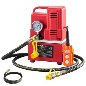 【fathersdaygift】VEVOR Electric Hydraulic Pump750W 10,000 PSI120V Single Acting Electric Driven Hydraulic Pump Power Pack Unitwith Solenoid Valve0.53 Gallon / 2Lfor PunchingBendingSingle Acting Cylinders