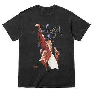Michael Jackson Vintage 90s Styles Shirt, MJ King of Pop Collage Graphic Tee, Retro 80s Thriller Era Shirt