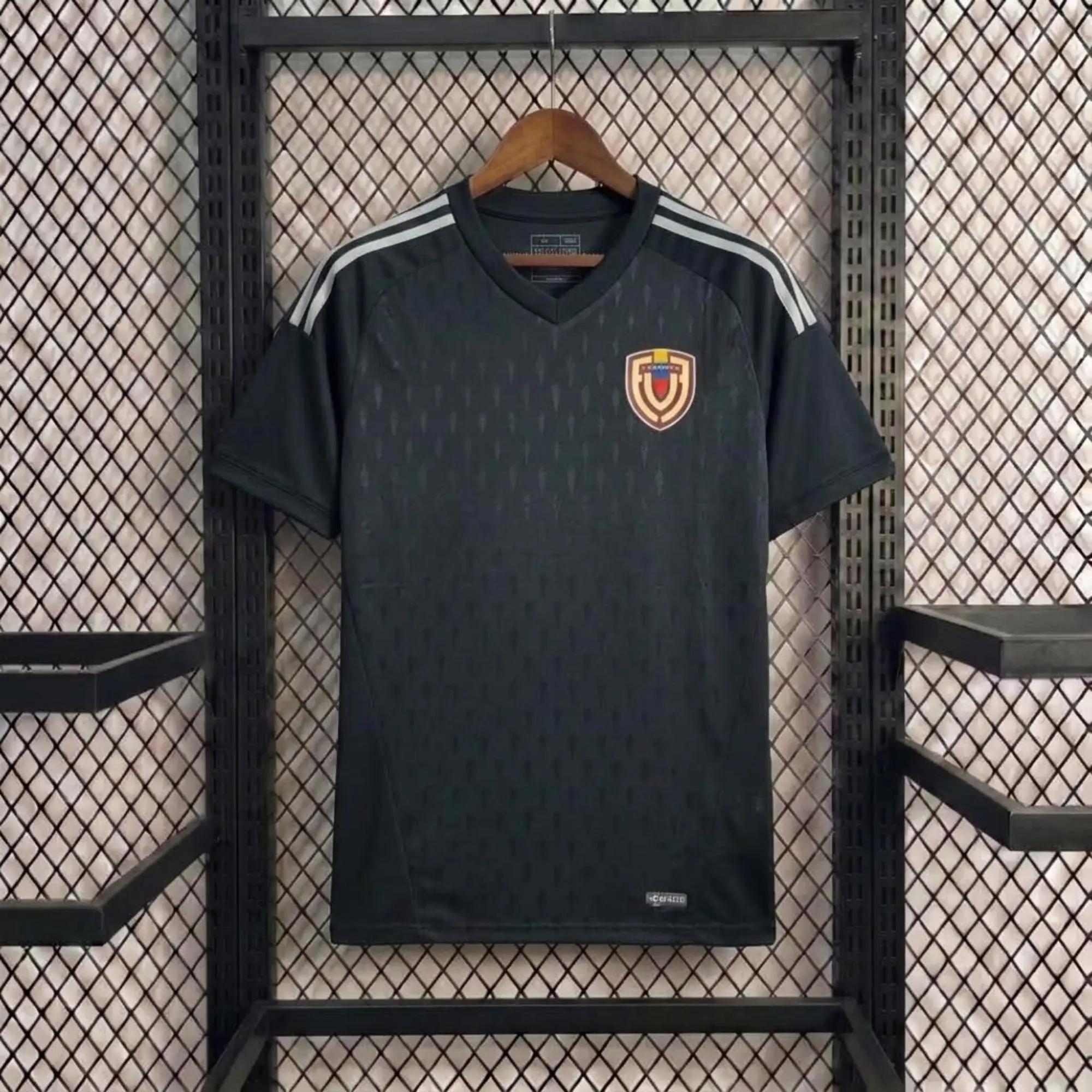 Venezuela 2026 GK2 BLACK Away Soccer Jersey - Full Print Logo
