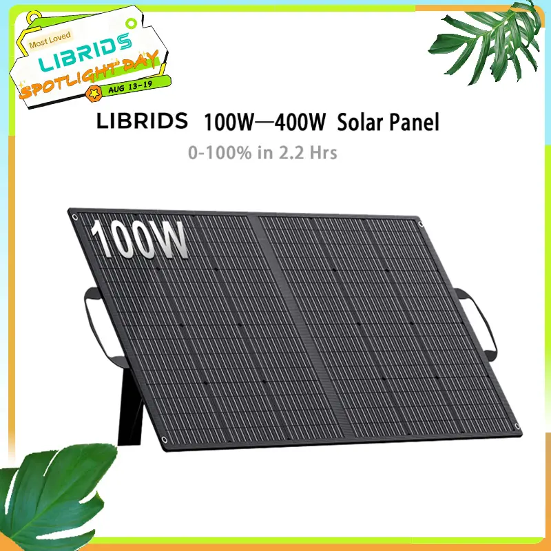 Librids C600 Portable Power Station, works with 100W‑400W portable solar panels