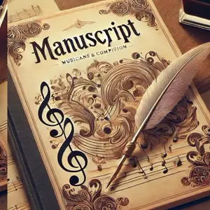 Manuscript Paper for Musicians & Composers with Ornate Design