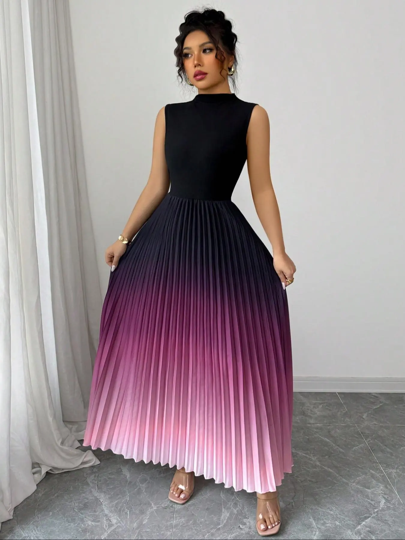 Women's Ombre Print Tank Dress, Elegant Sleeveless Dress for Party, Ladies' Clothes for All Seasons, Formal Dresses, Elegant Classy Flattering - TikTok Shop Women's Ombre Print Tank Dress, Elegant Sleeveless Dress for Party, Ladies' Clothes for All Seasons, Formal Dresses, Elegant Classy Flattering - TikTok Shop