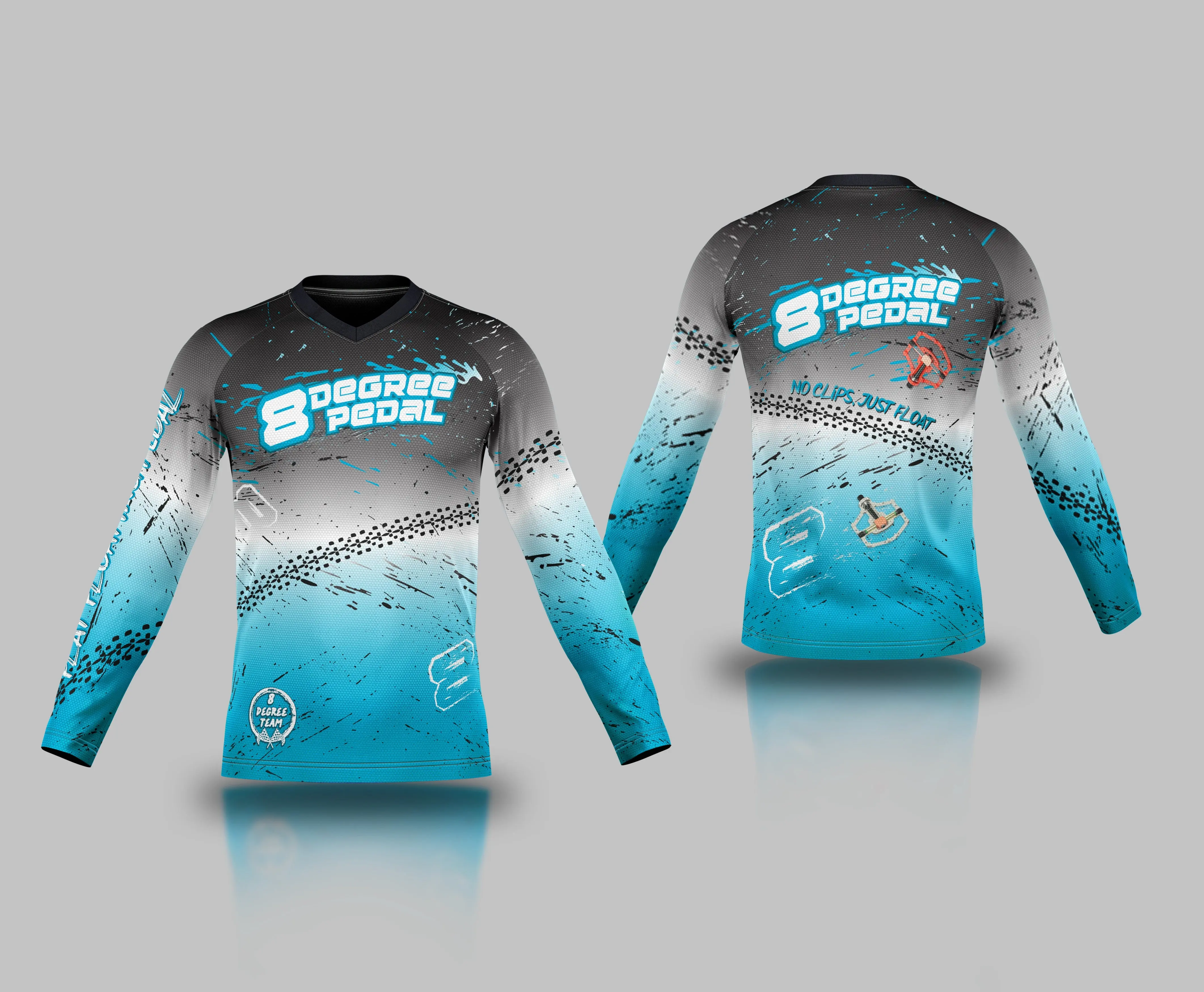 8 Degree Team Long Sleeve Jersey (Save $10 with Pedal!)