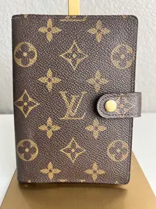 Pre-owned Louis Vuitton Canvas Small Leather Goods Monogram Agenda PM