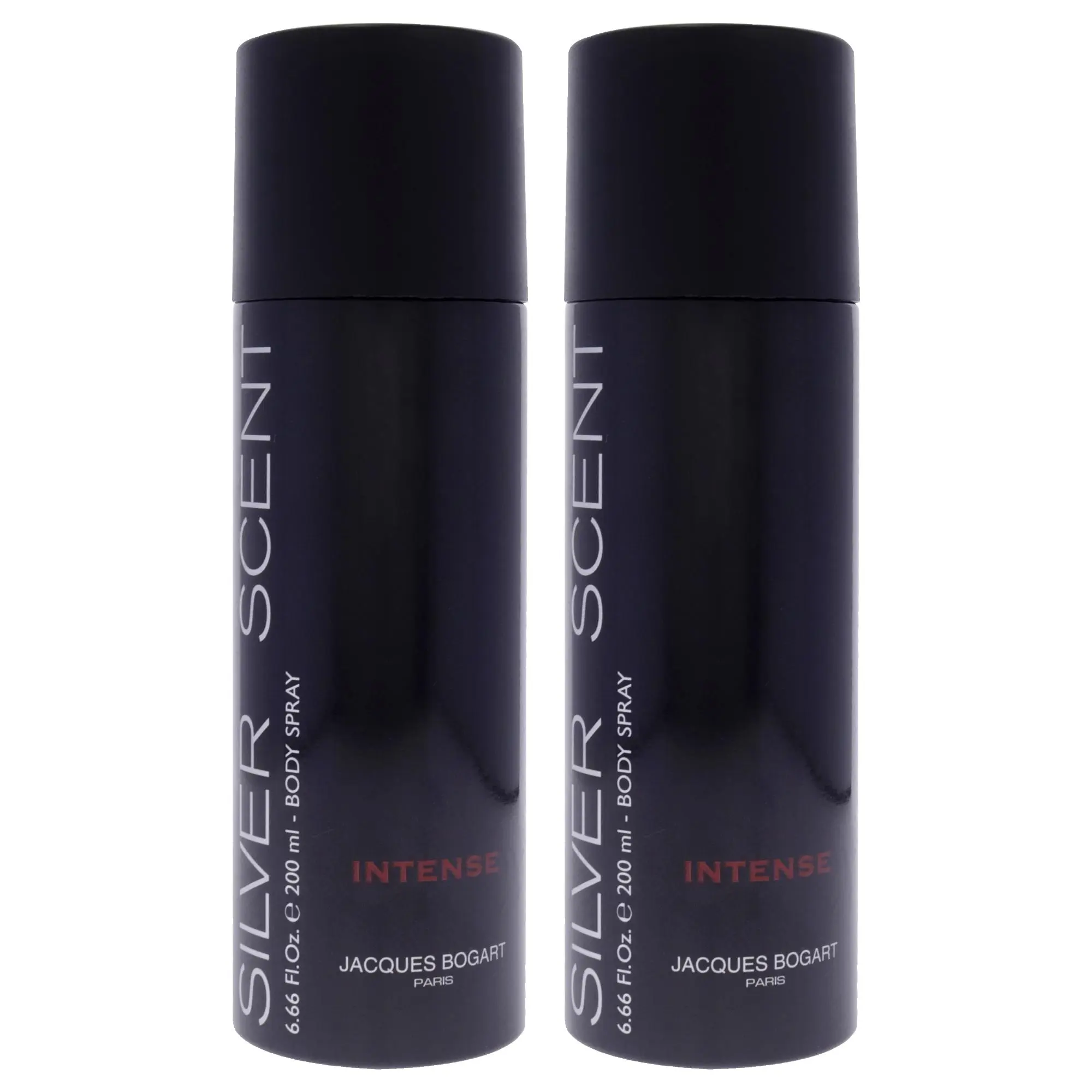 Silver Scent Intense by Jacques Bogart for Men - 6.66 fl oz Body Spray - Pack of 2