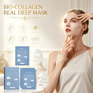 EELHOE 10 packs of 12pcs hydrating mask, contains collagen, hyaluronic acid, nicotinamide and vitamin E, deeply moisturizes and moisturizes facial skin, suitable for all skin types, Christmas, Valentine's Day and New Year's gifts, Mother's Day gifts