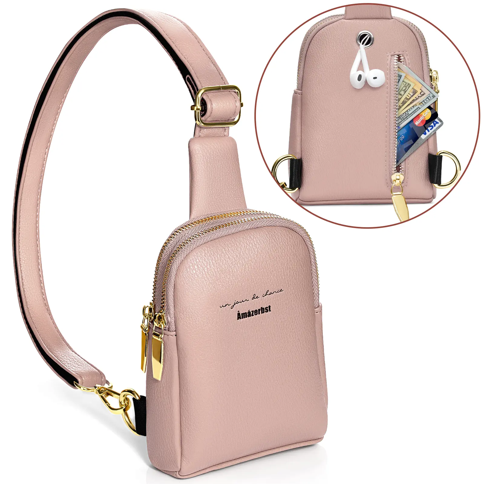 Small Crossbody Sling Bag,Crossbody Sling Bags,Leather Fanny Pack For Women,Sling Bags For Women,Crossbody bags Gifts for Women Men
