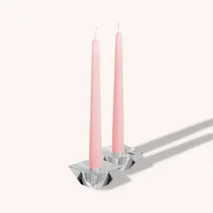 Light Pink Taper Candles - 12 Inch - 4 Pack
