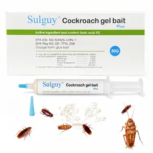 Sulguy Cockroach Gel Bait , Indoor-Outdoor Pest Control, Effective Roach Killer for American, German and Major Cockroach Species, Bug Killer Cockroaches, Insect Control Cockroaches