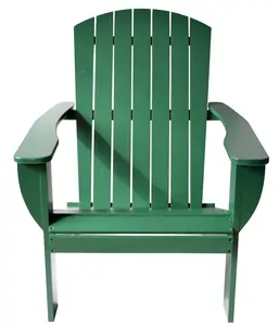 RSI RSI-AC-HG-T Riverstone Solid Cedar Adirondack Extra Wide Chair with build in bottle opener & matching folding table - Forest Green
